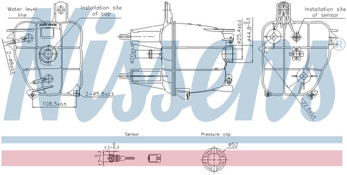 Nissens coolant expansion - nissens, tank