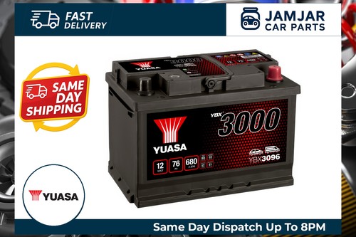 Yuasa car battery ybx3096 12v - battery,