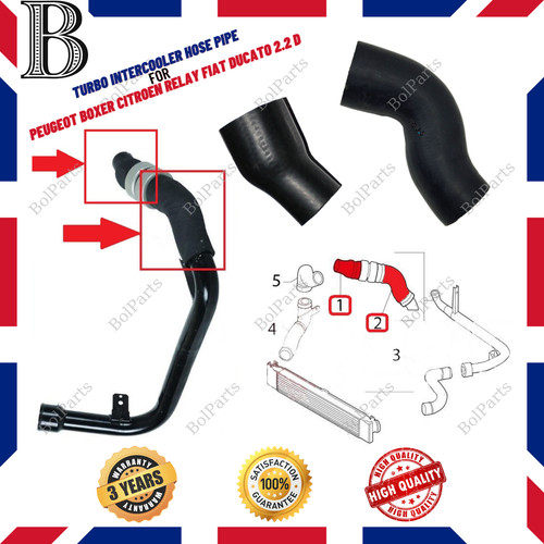 Intercooler hose pipe - pipe, set