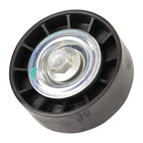 Flat belt pulley with climate