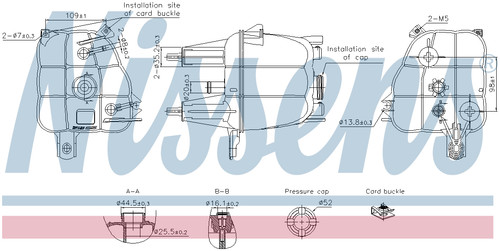 Nissens coolant expansion - expansion, tank