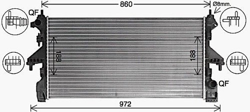 Ava engine cooling radiator - engine,