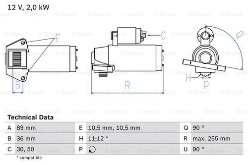 Starter for ford transit - ford, bosch