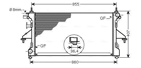 Ava engine cooling radiator - ava,