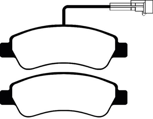 Rear brake pad set abtex - set,