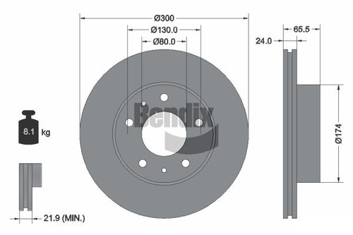 Pcs bendix braking bds1092 - 2,