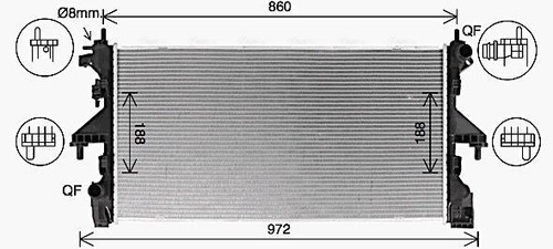 Ava engine cooling radiator - cooling,